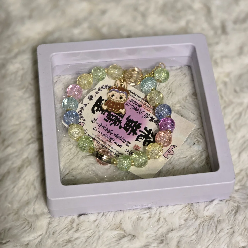FASHION Labubu Kids/Womens Colorful Stretch Beaded Bracelet NWT